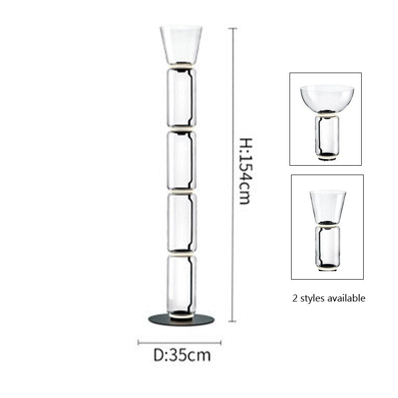 SkandiShop Nordic Minimalist Glass Shade Led